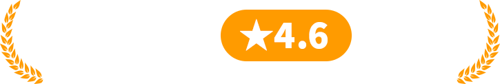 Google口コミ 4.6 の高評価